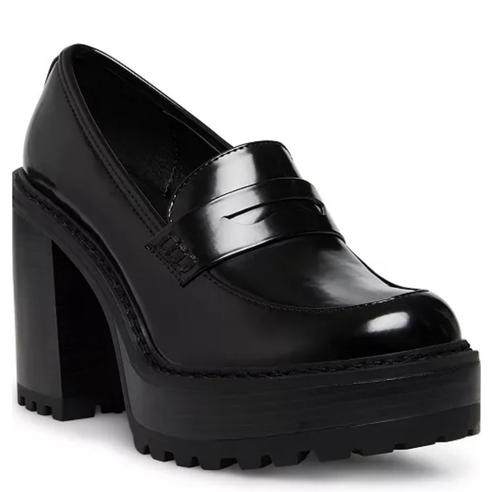 madden girl Kassidy Women's Block Heel Penny Loafers Size 6.5